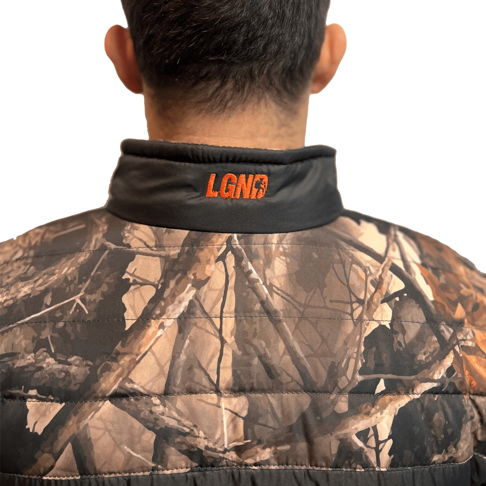 JAQUETA PUFFER CHILE LGND TOP PRETO/CAMUFLADO - LEGENDÁRIOS