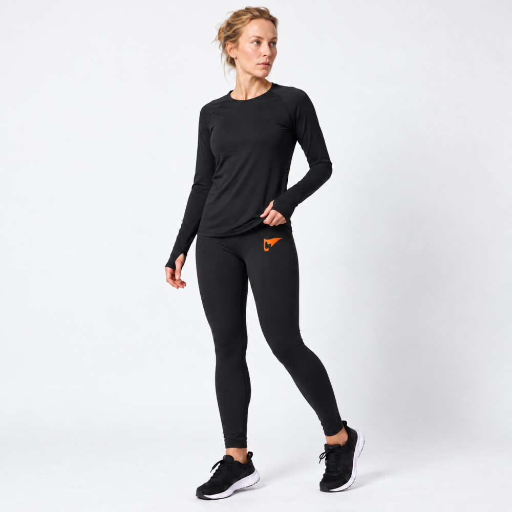 Legging Feminina Zero Transparência Laranja Legging Feminina Zero Transparência Laranja
