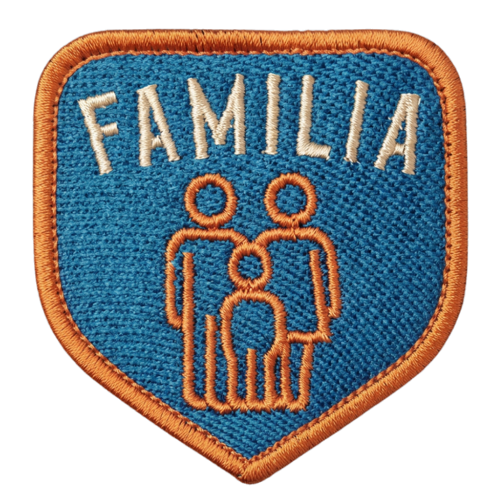 Patch Familia - Azul Patch Familia - Azul