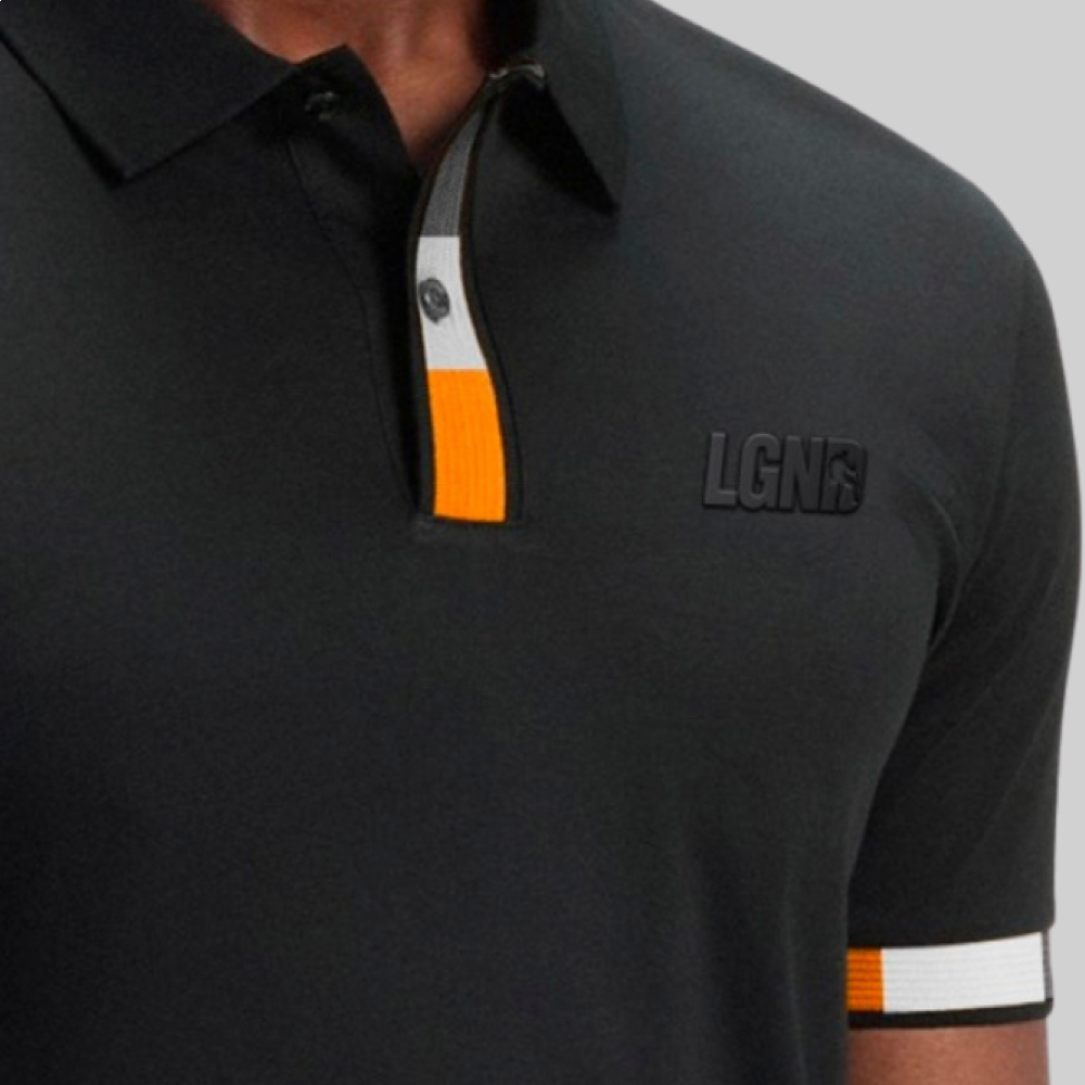 Polo Masculina Legendarios Com Relevo - Preta