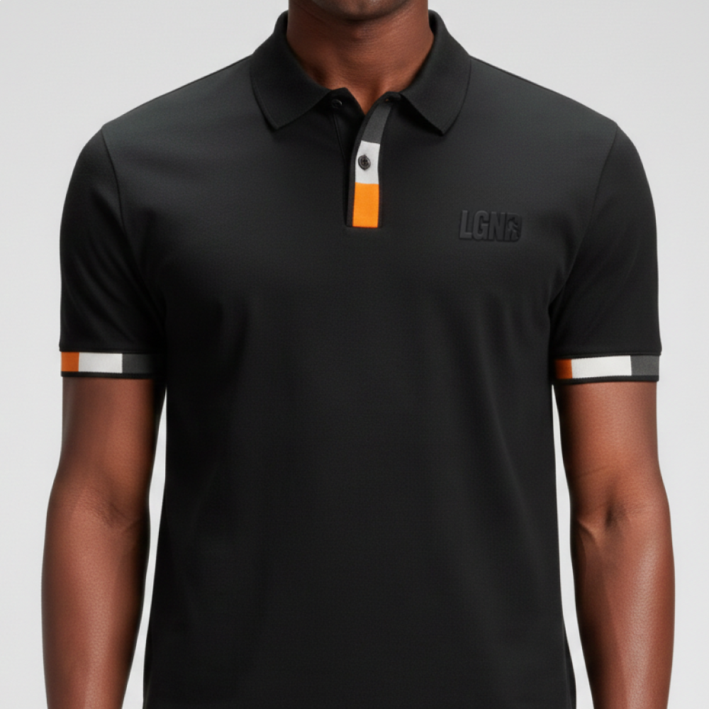 Polo Masculina Legendarios Com Relevo - Preta