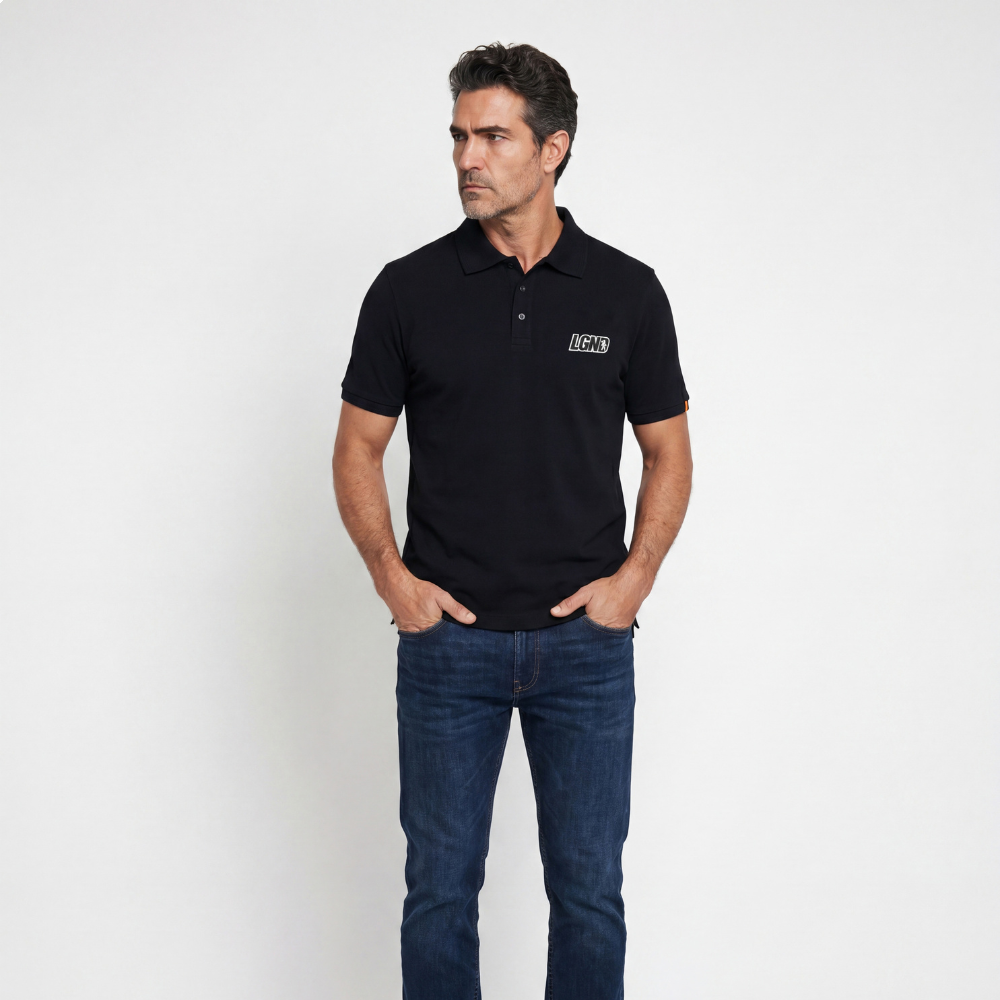 Polo Masculina Legendarios Duas Cores - Preta