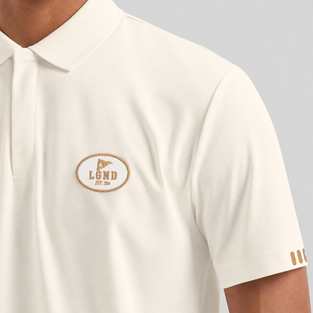 Polo Masculina Legendarios Relevo Nas Costas- Off White