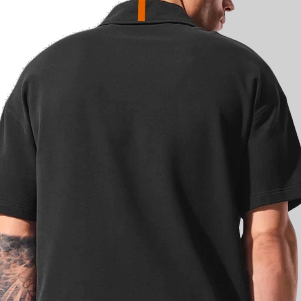 Polo Masculina Logo Legendarios - Preta