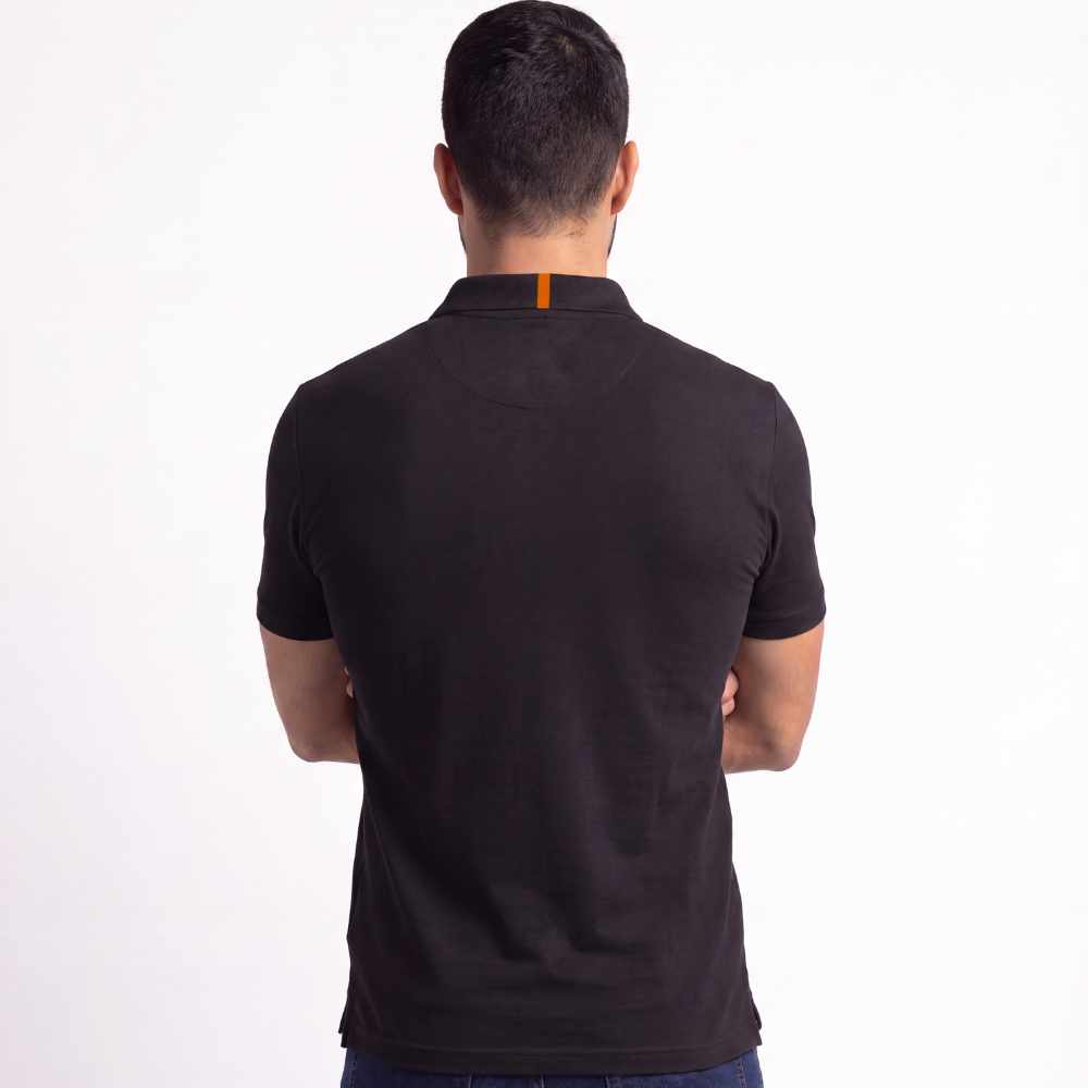 Polo Masculina Logo Legendarios - Preta