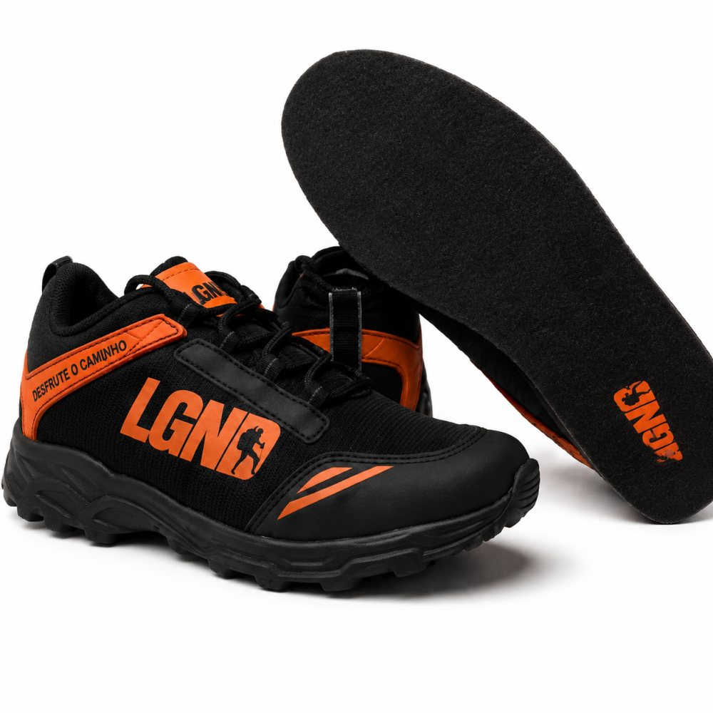 Sapatilha Trail LGND em telas com solado borracha
