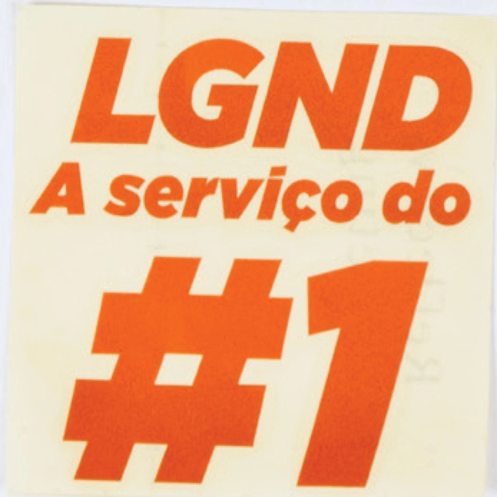 Adesivo LGND A serviço do #01  -  10Cm X 12Cm