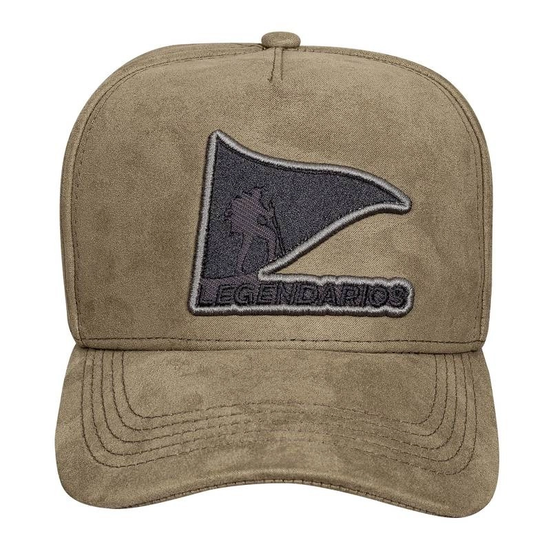 Boné KIDS Snapback Suede Verde Musgo Logo Preto