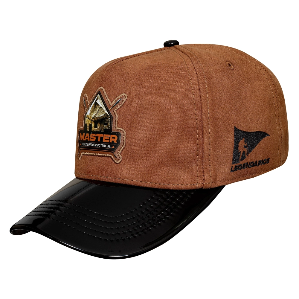 Boné Snapback Suede Marrom Aba Verniz  -  Top Master
