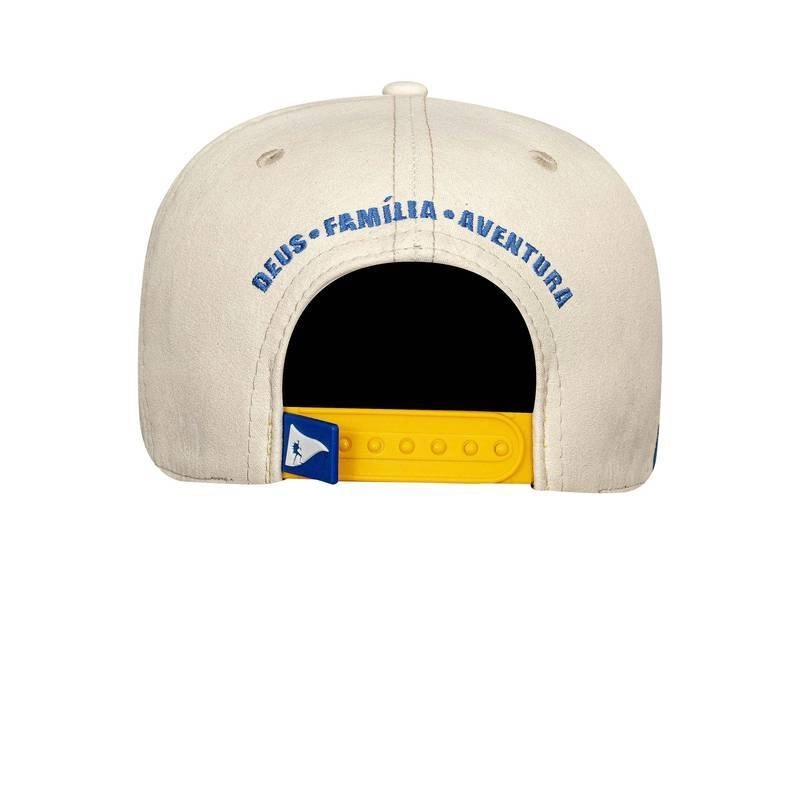 Boné Snapback Suede Off White - Brasil