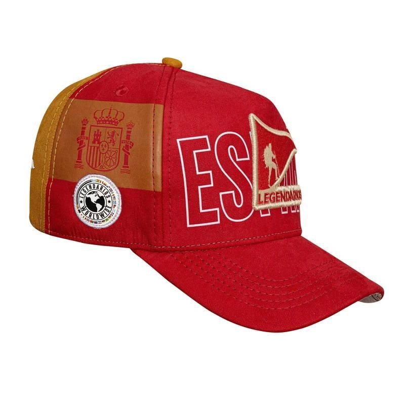 Boné Snapback Suede Vermelho - Espanha