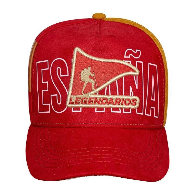 Boné Snapback Suede Vermelho - Espanha