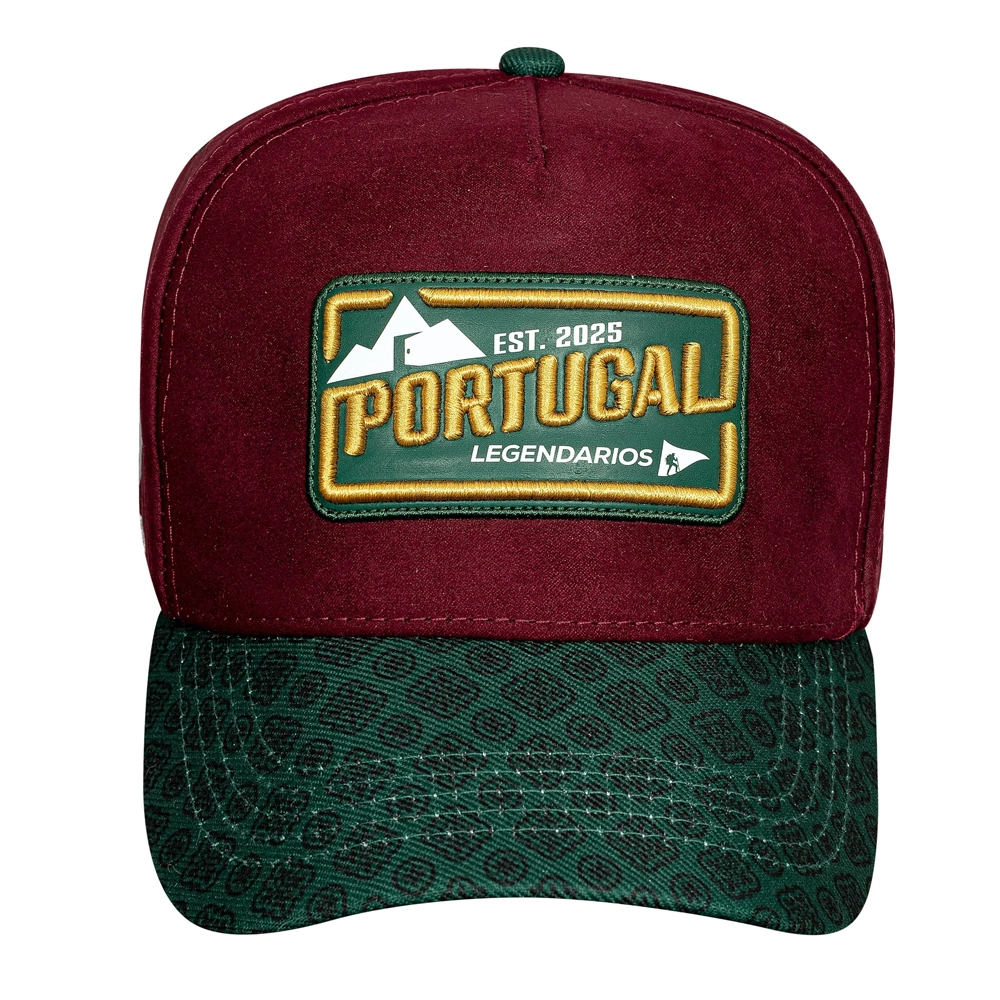 Boné Snapback Vinho Aba Verde  -  Portugal