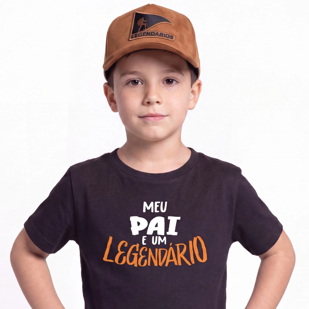 Boné KIDS Snapback Suede Marrom