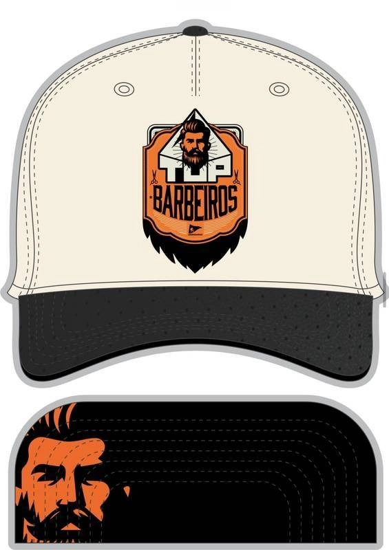 Boné SnapBack Off White Aba preta - Barbeiros
