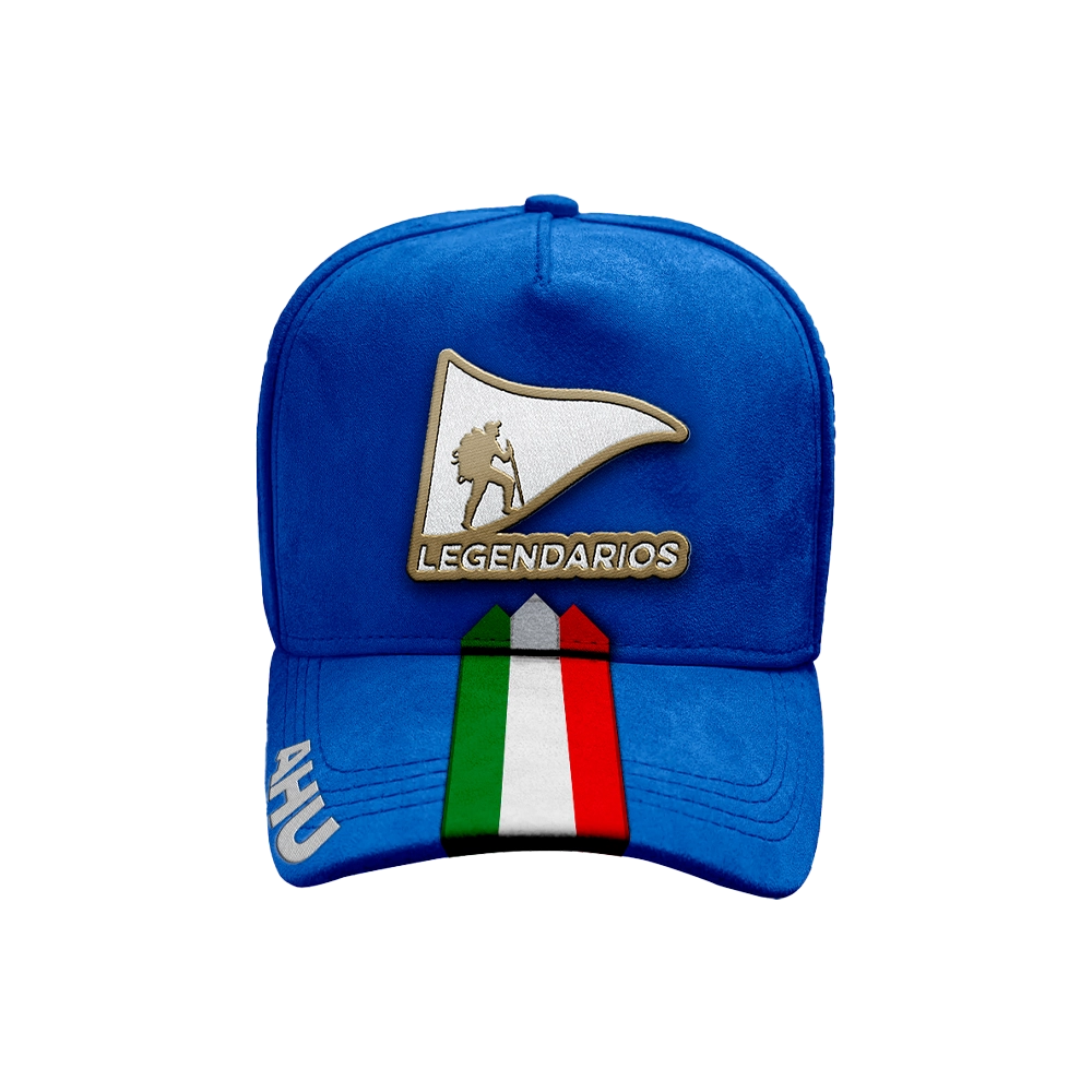 Boné Snapback Suede Azul Royal Faixa Aba - ITALIA