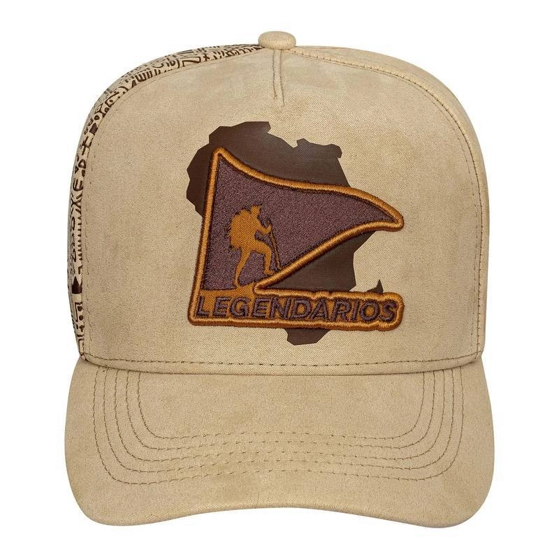 Boné Snapback Suede Bege - ÁFRICA