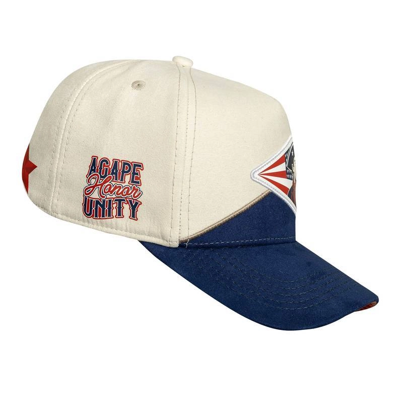 Boné Snapback Suede Boston Patriots - Off White