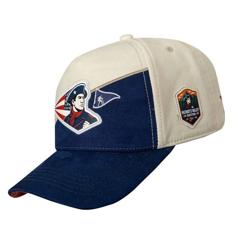 Boné Snapback Suede Boston Patriots - Off White