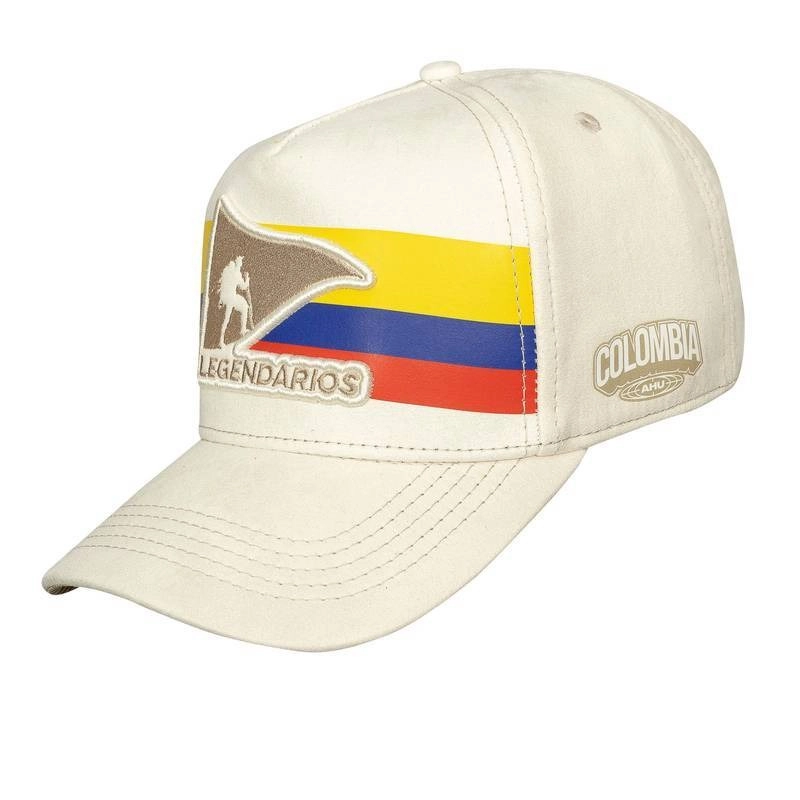 Boné Snapback Suede Colombia - Off White