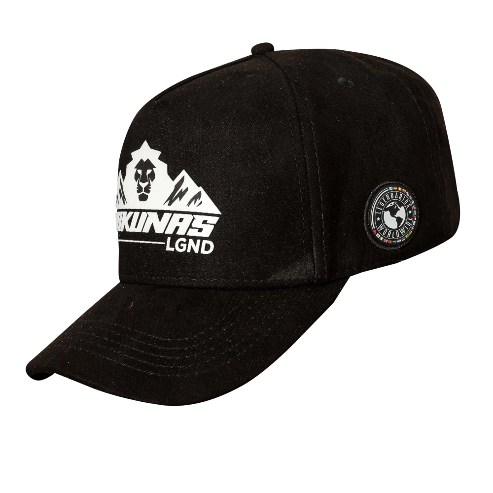 Boné Snapback Suede Preto Hakunas Chumbo - LGND