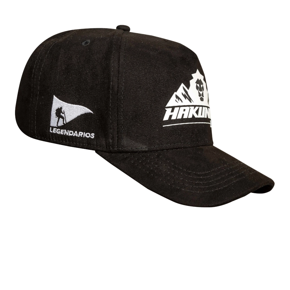 Boné Snapback Suede Preto Hakunas Chumbo - LGND