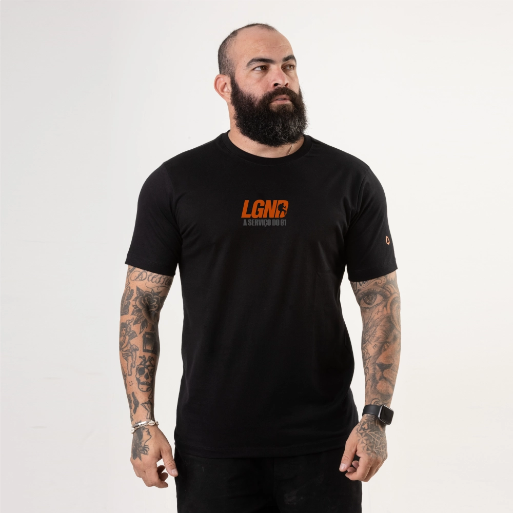 CAMISETA ESTAMPADA PIMA LGND-PRETO