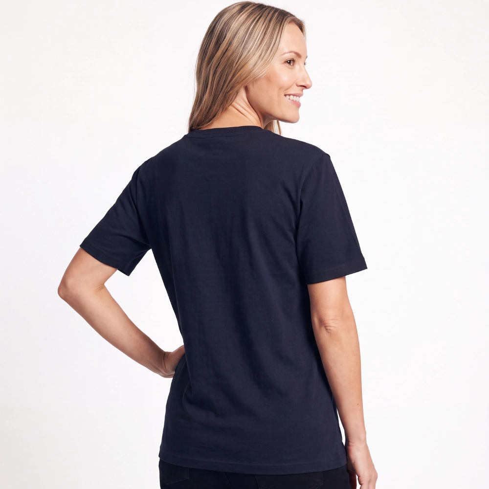 Camiseta Feminina Preto/Off Rosto