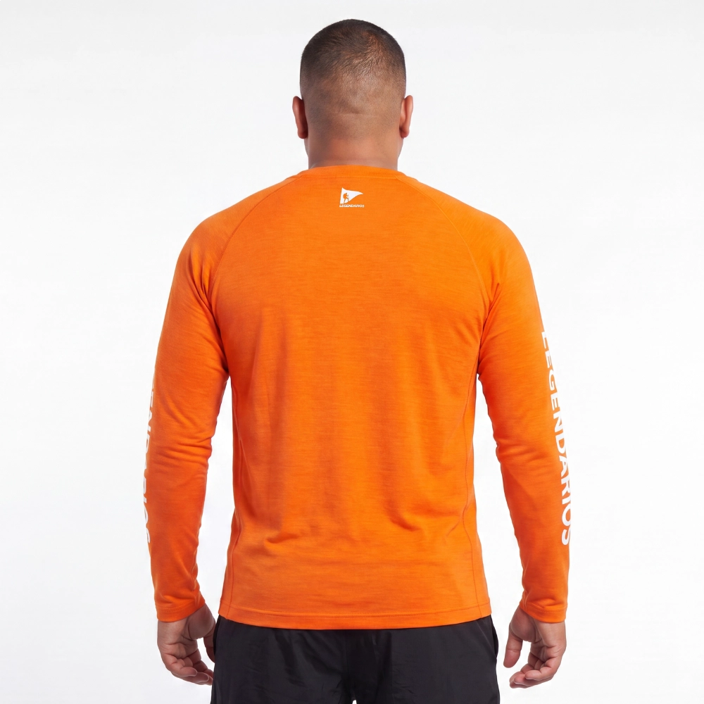 Camiseta Manga Longa Dry-Fit - Laranja
