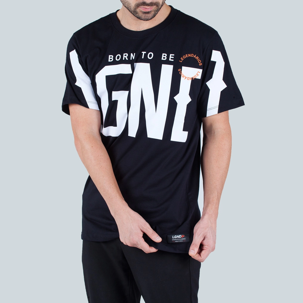 Camiseta Masculina Born To Be Legendários Preto
