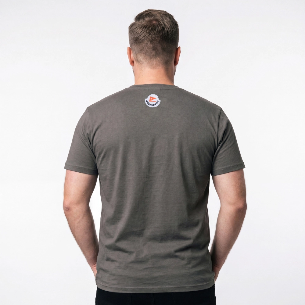 Camiseta Masculina Estampa Desfrute O Caminho Lgnd -Chumbo