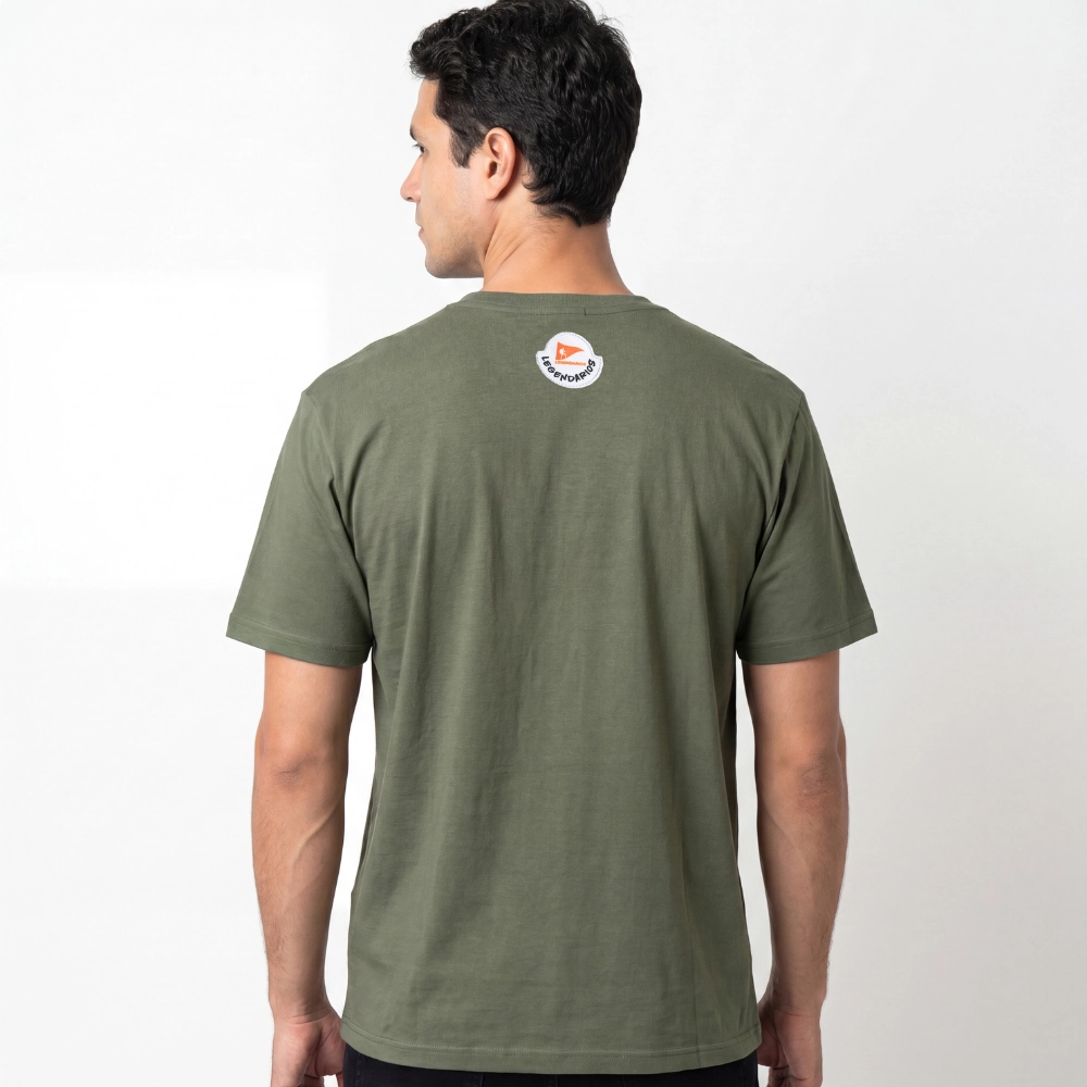Camiseta Masculina Estampa Desfrute O Caminho Lgnd -Verde