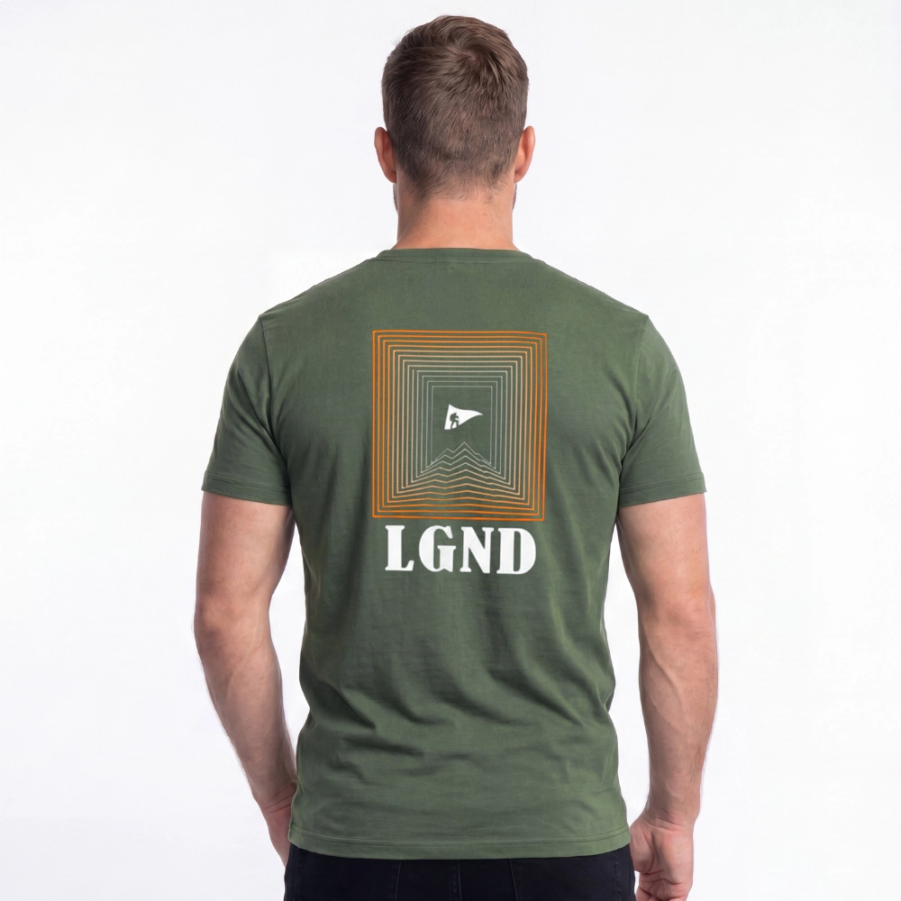 Camiseta Masculina Estampa Logo Lgnd -Verde