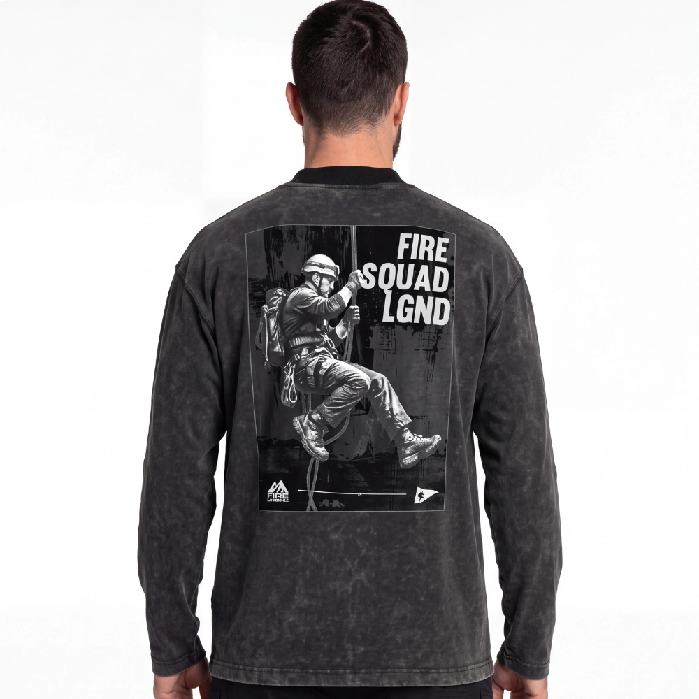 Camiseta Masculina Lavanderia Squad / Chumbo