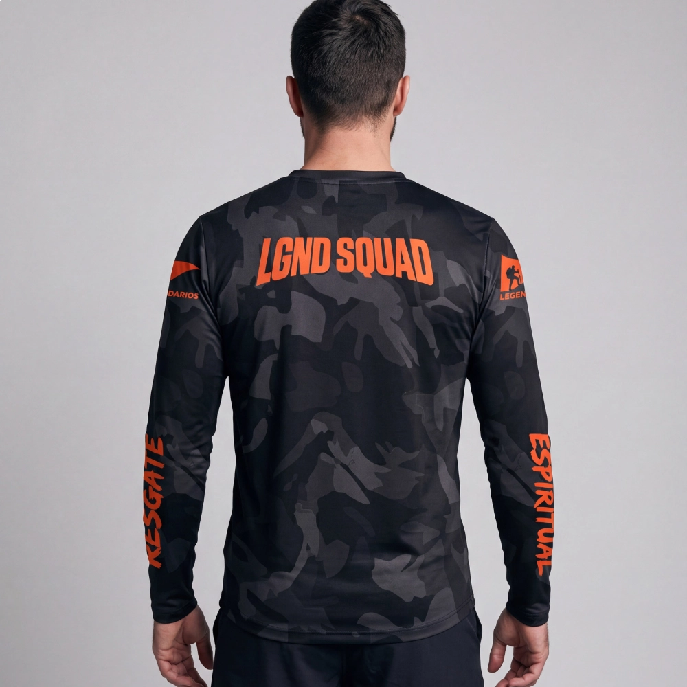 Camiseta Segunda Pele Squad Resgate Espiritual Preta / Preto