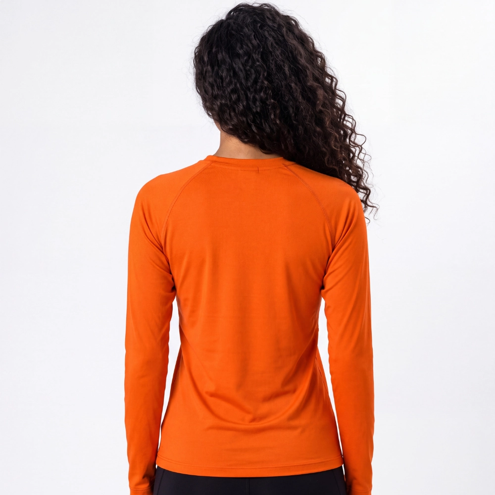 Camiseta Segunda Pele UV50+ Feminina - Laranja Camiseta Segunda Pele UV50+ Feminina - Laranja