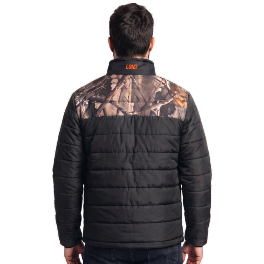 JAQUETA PUFFER CHILE LGND TOP PRETO/CAMUFLADO - LEGENDÁRIOS