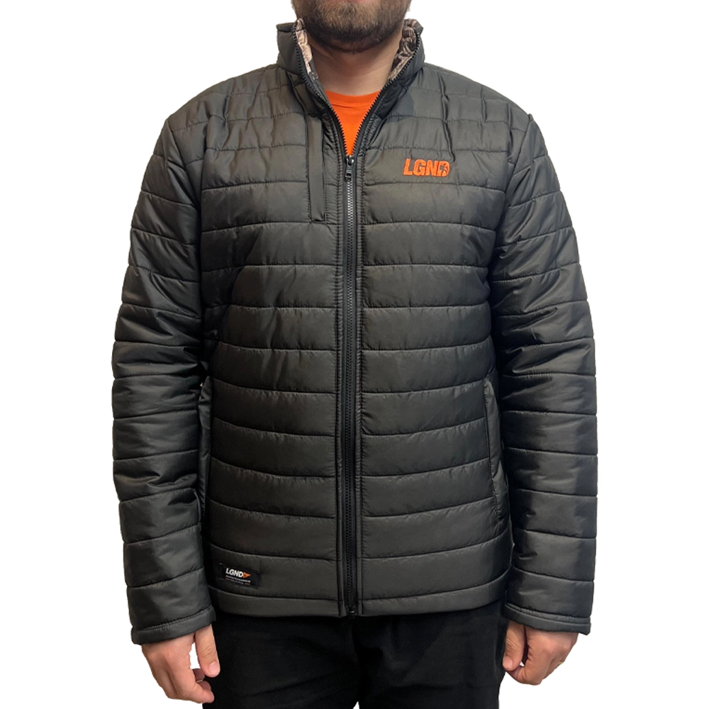 JAQUETA PUFFER CHILE LGND TOP PRETO/CAMUFLADO - LEGENDÁRIOS