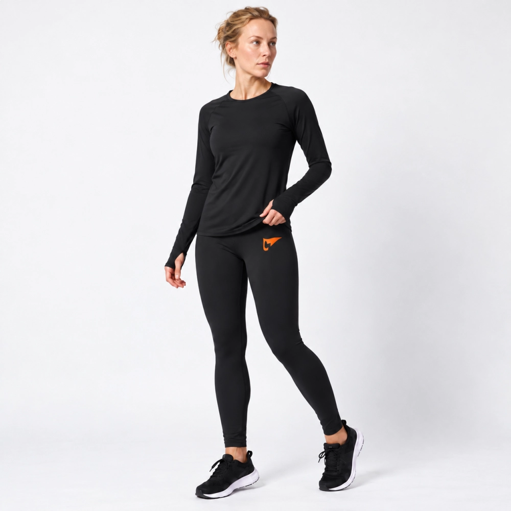 Legging Feminina Zero Transparência Laranja Legging Feminina Zero Transparência Laranja