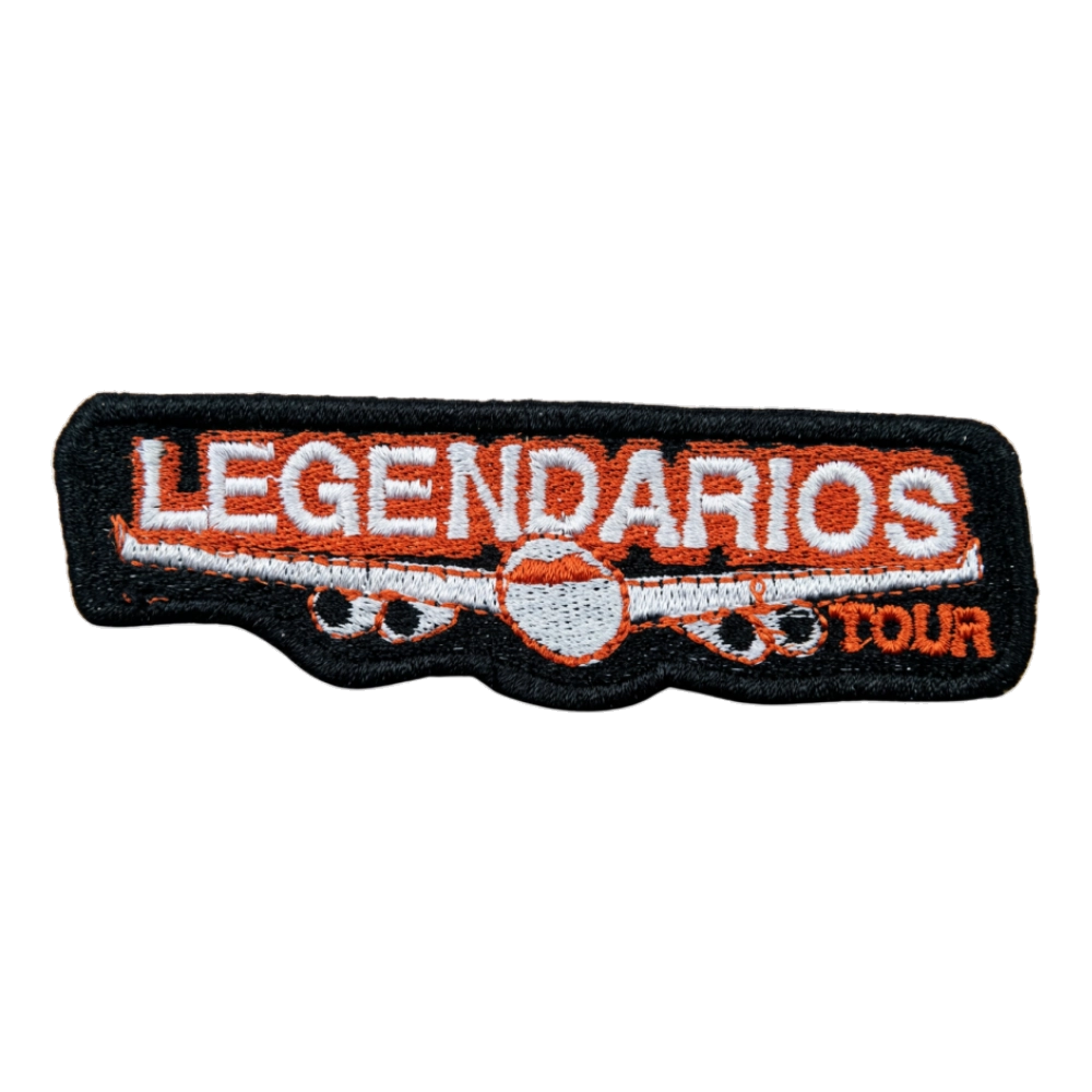 Patch Tour Legendarios Avião - Preto