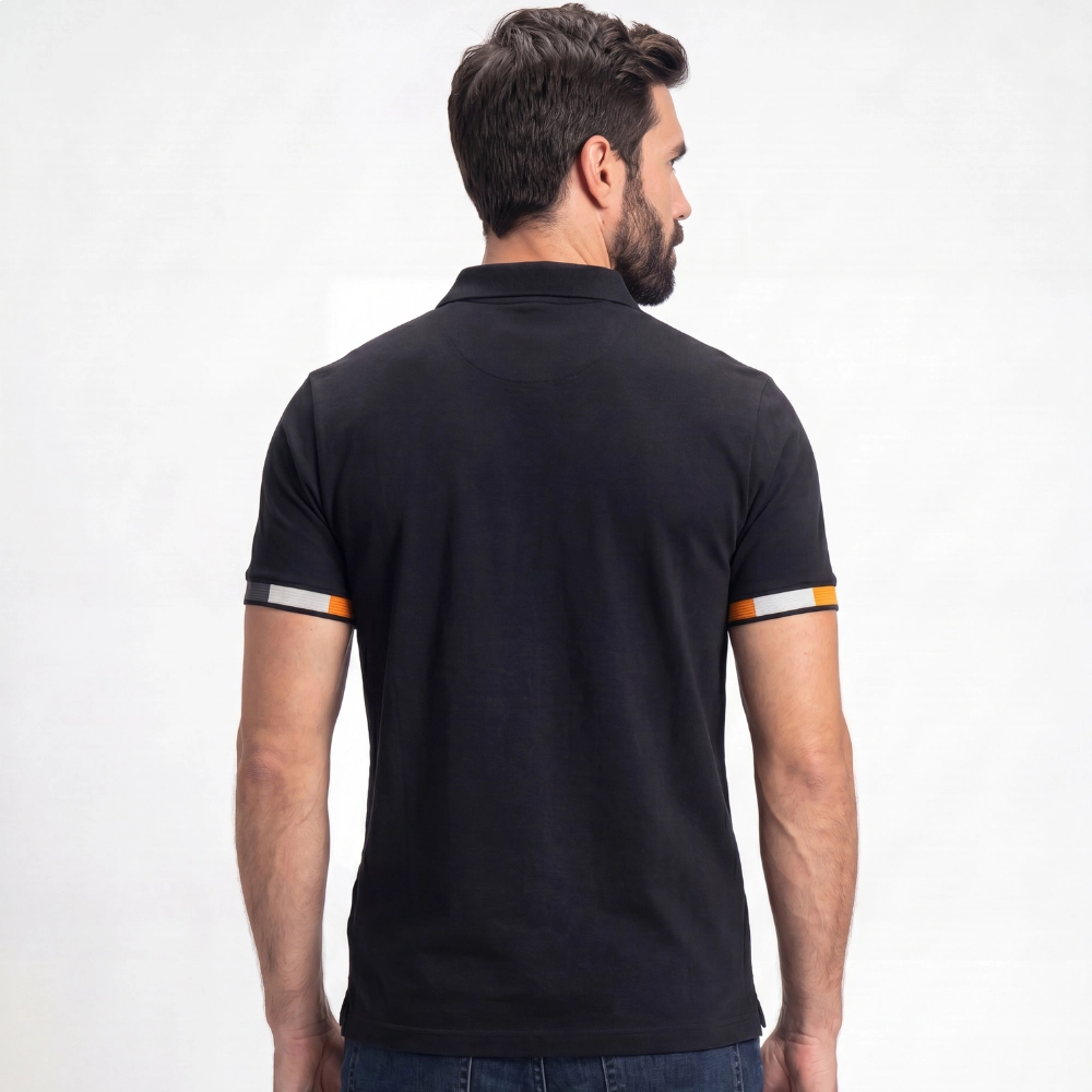 Polo Masculina Legendarios Com Relevo - Preta