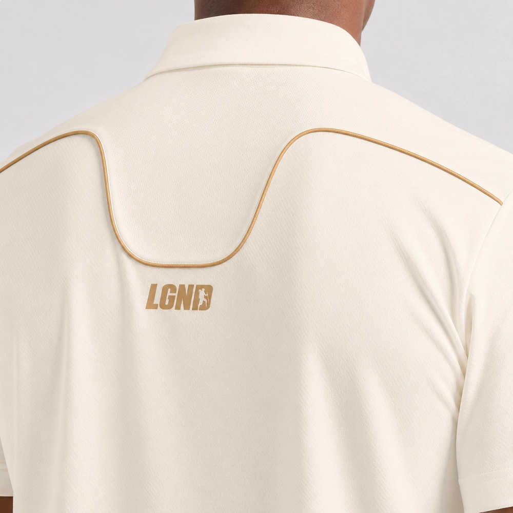Polo Masculina Legendarios Relevo Nas Costas- Off White