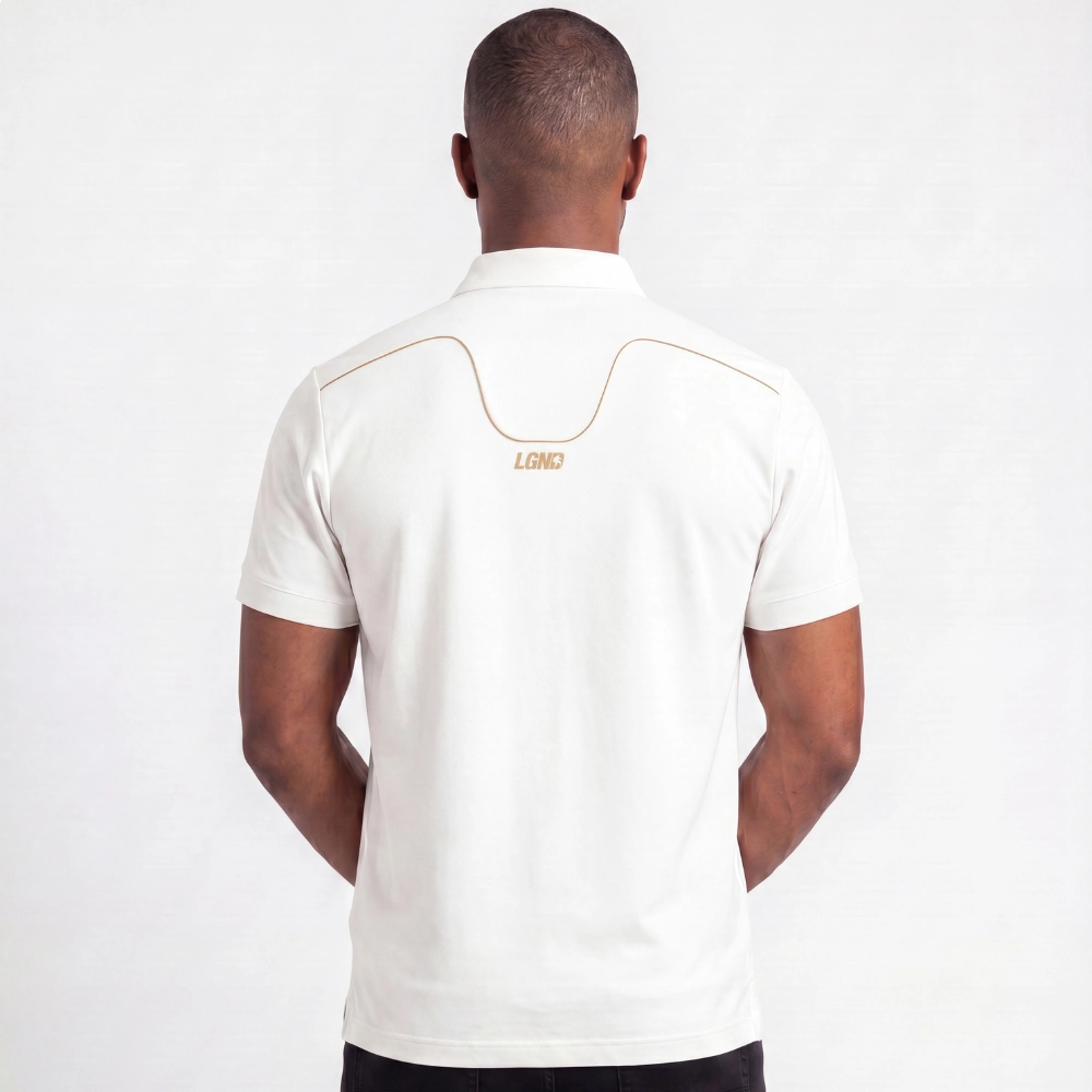 Polo Masculina Legendarios Relevo Nas Costas - Branca