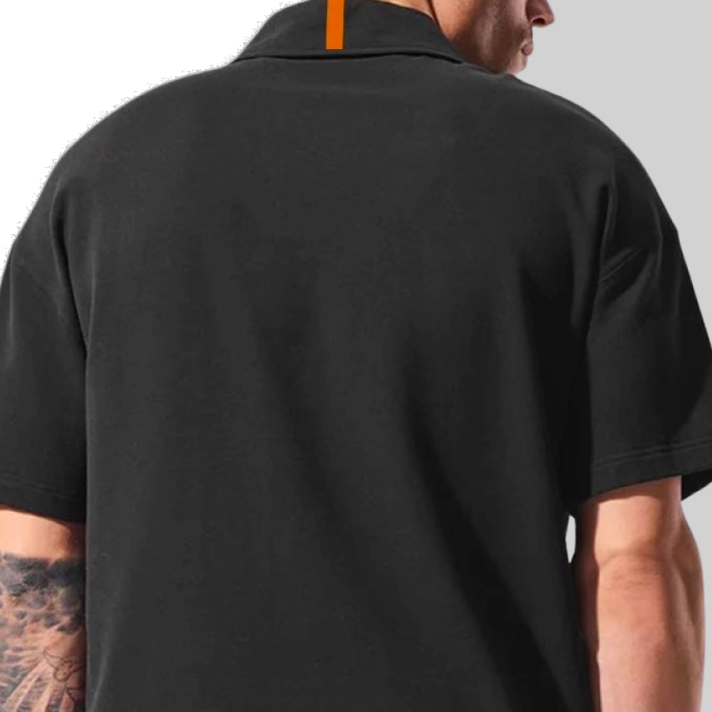 Polo Masculina Logo Legendarios - Preta
