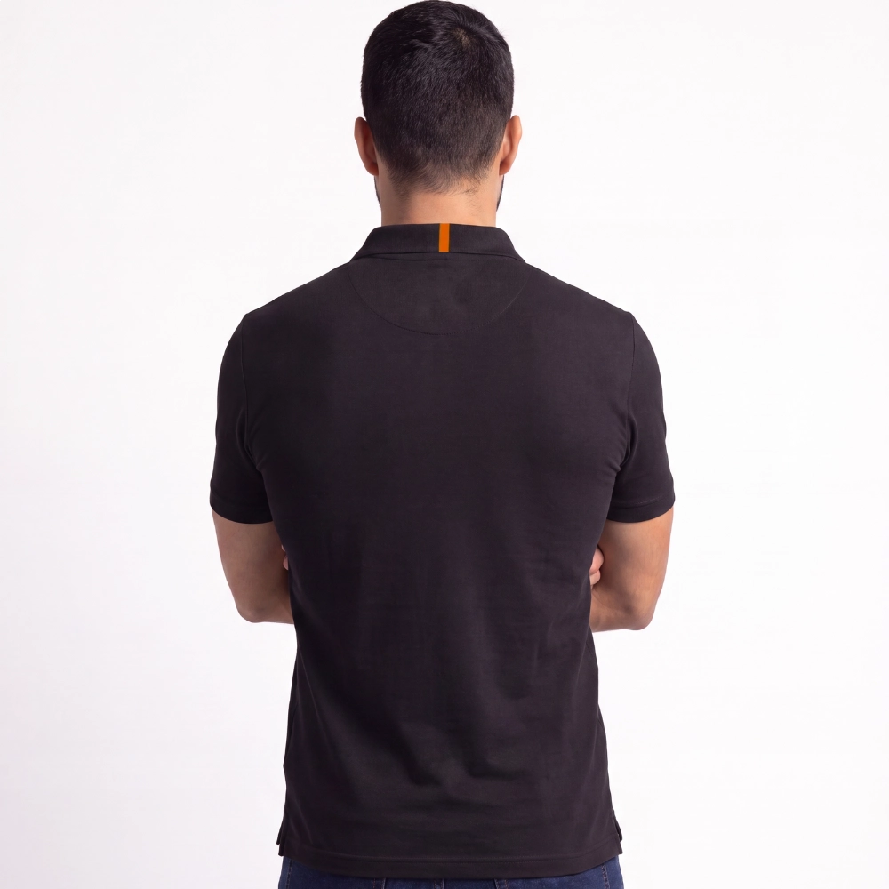 Polo Masculina Logo Legendarios - Preta